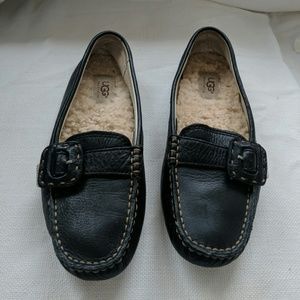 Ugg Black Leather Shoes